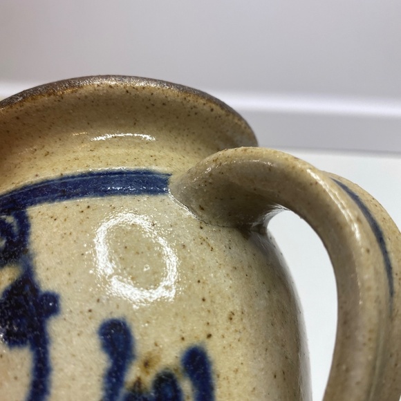 OSV Stamped Old Sturbridge Village Art Pittery Stoneware Flora Jar And Pitcher - Picture 10 of 15